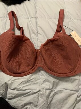 Understance 38G Underwire Lace Bra flex wire Demi lightly padded